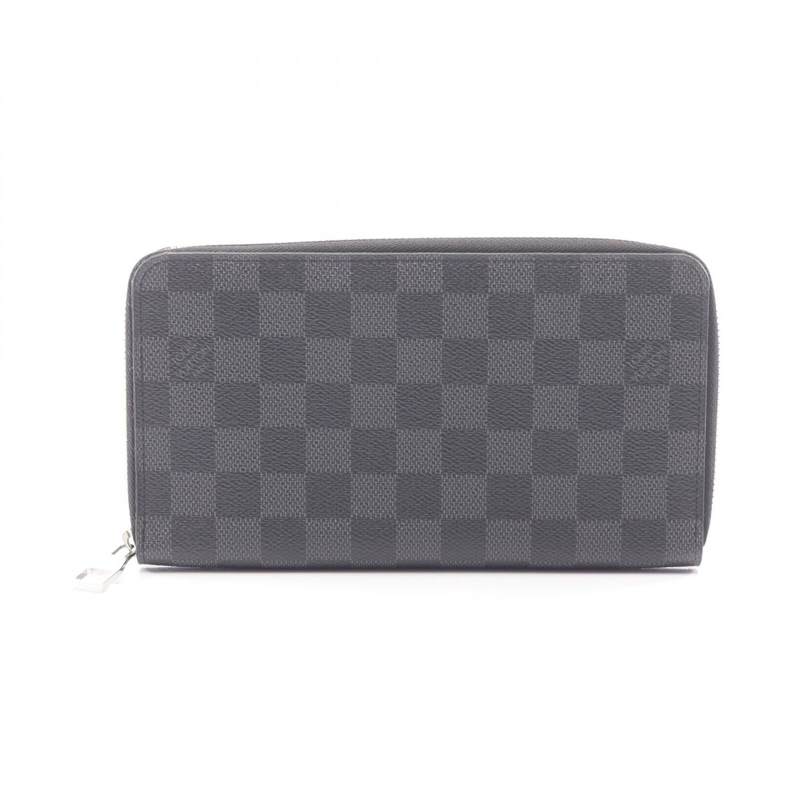 Louis Vuitton Round Wallet Zippy Organizer Damier Graphite Canvas