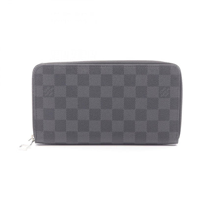 Louis Vuitton Round Wallet Zippy Organizer Damier Graphite Canvas