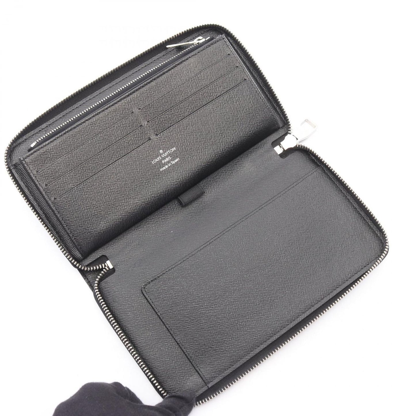 Louis Vuitton Round Wallet Zippy Organizer Damier Graphite Canvas — view 3
