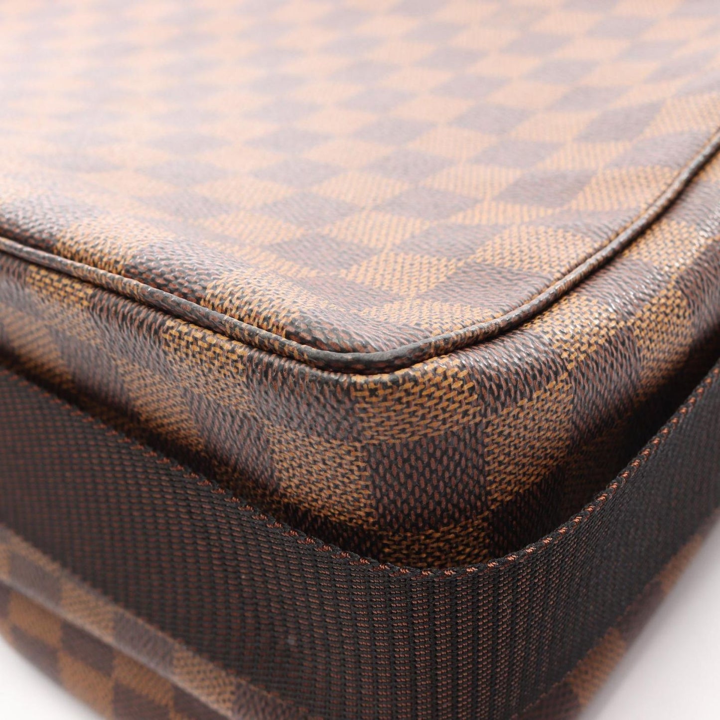 Louis Vuitton Shoulder Bag Broadway Damier Ebene Canvas Leather — view 9