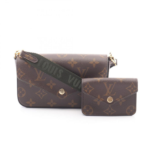 Louis Vuitton Shoulder Bag Multy Pochette Felicity Khaki Canvas