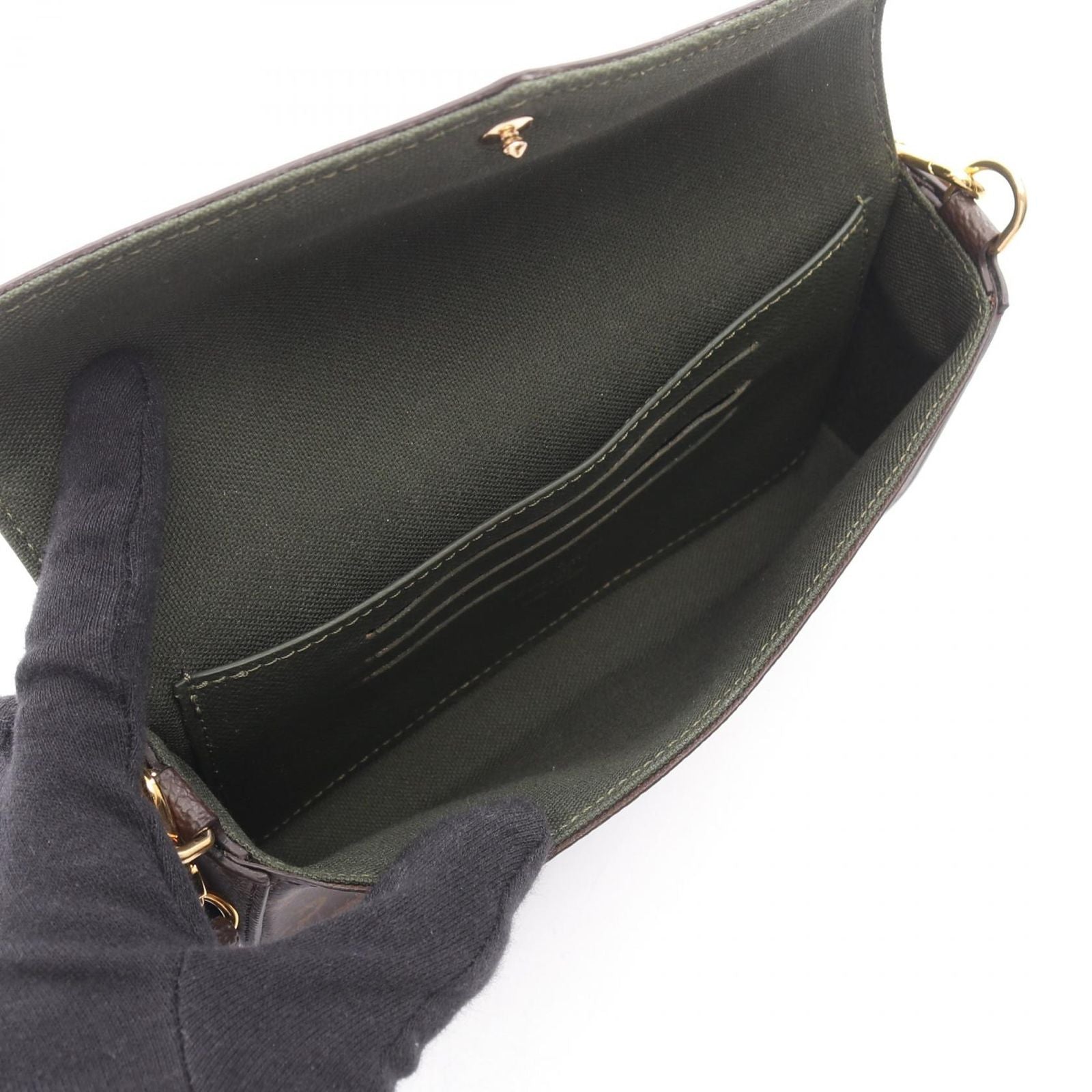 Louis Vuitton Shoulder Bag Multy Pochette Felicity Khaki Canvas — view 3