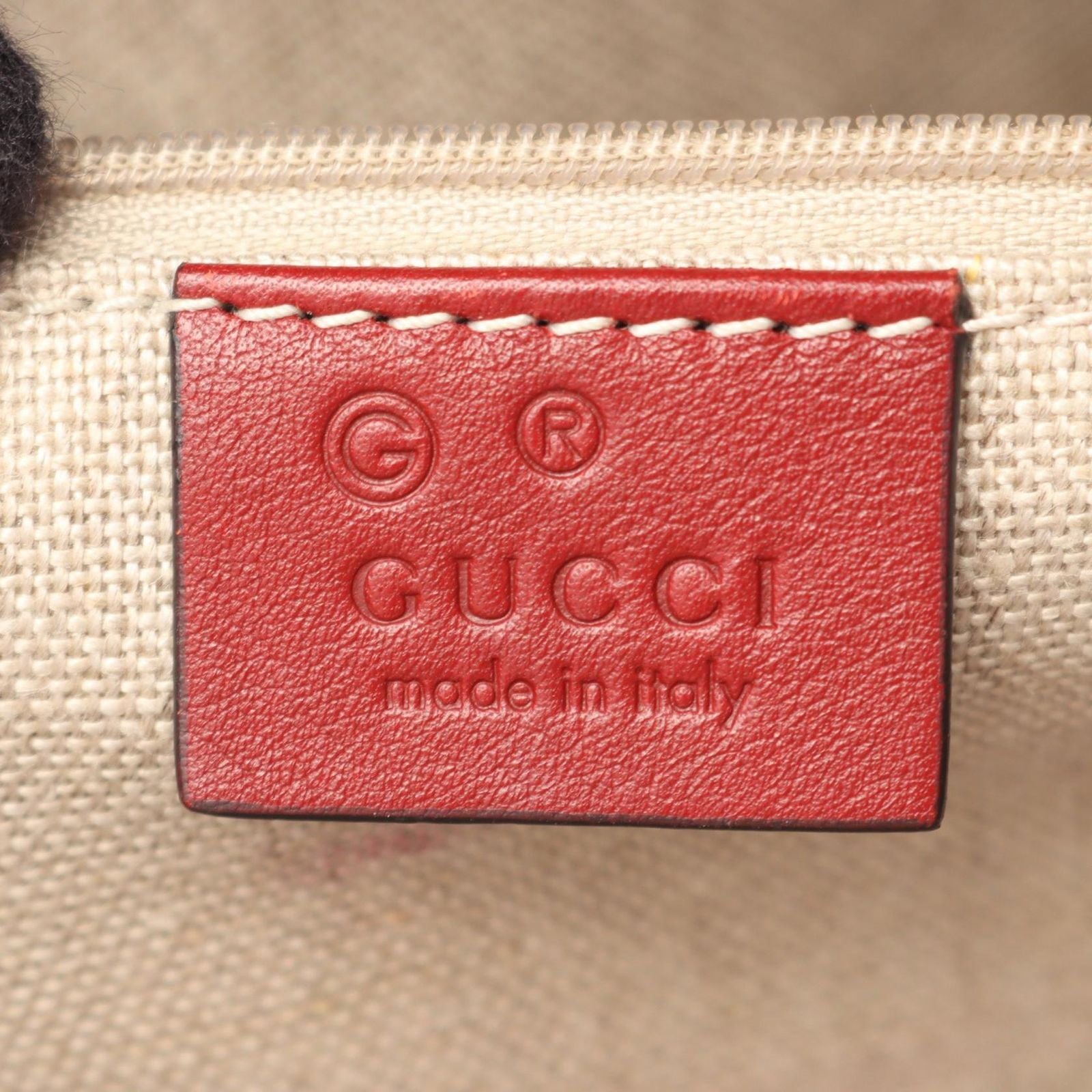 Gucci Handbag Micro Guccissima 2-Way Red Leather — view 4