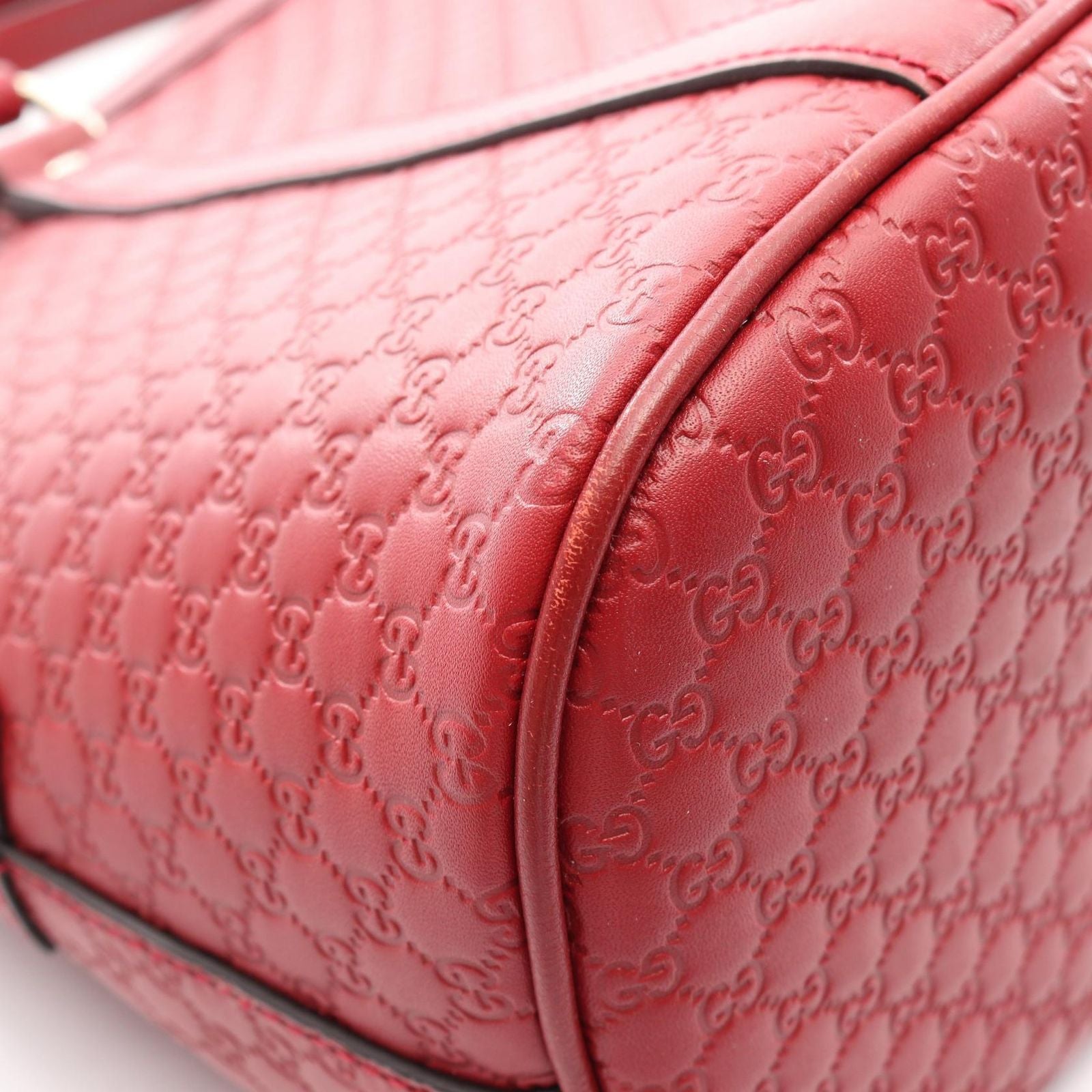 Gucci Handbag Micro Guccissima 2-Way Red Leather — view 5