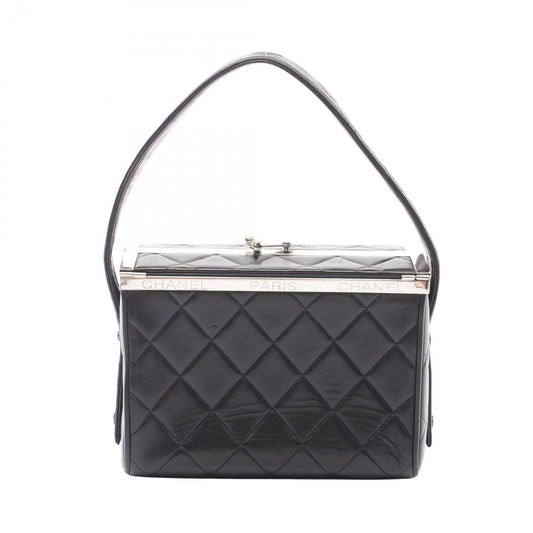 Chanel Handbag Quilted Black Lambskin