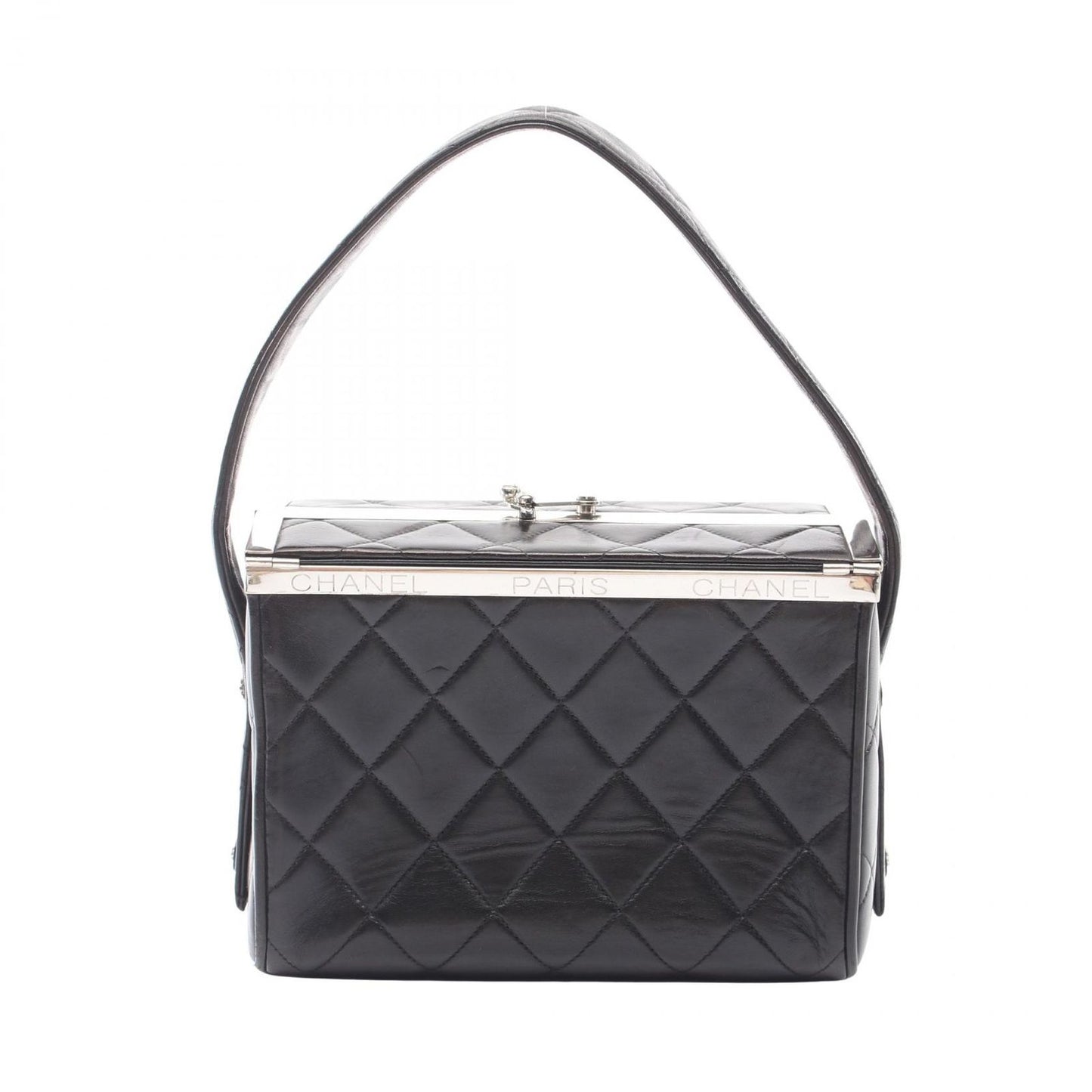 Chanel Handbag Quilted Black Lambskin