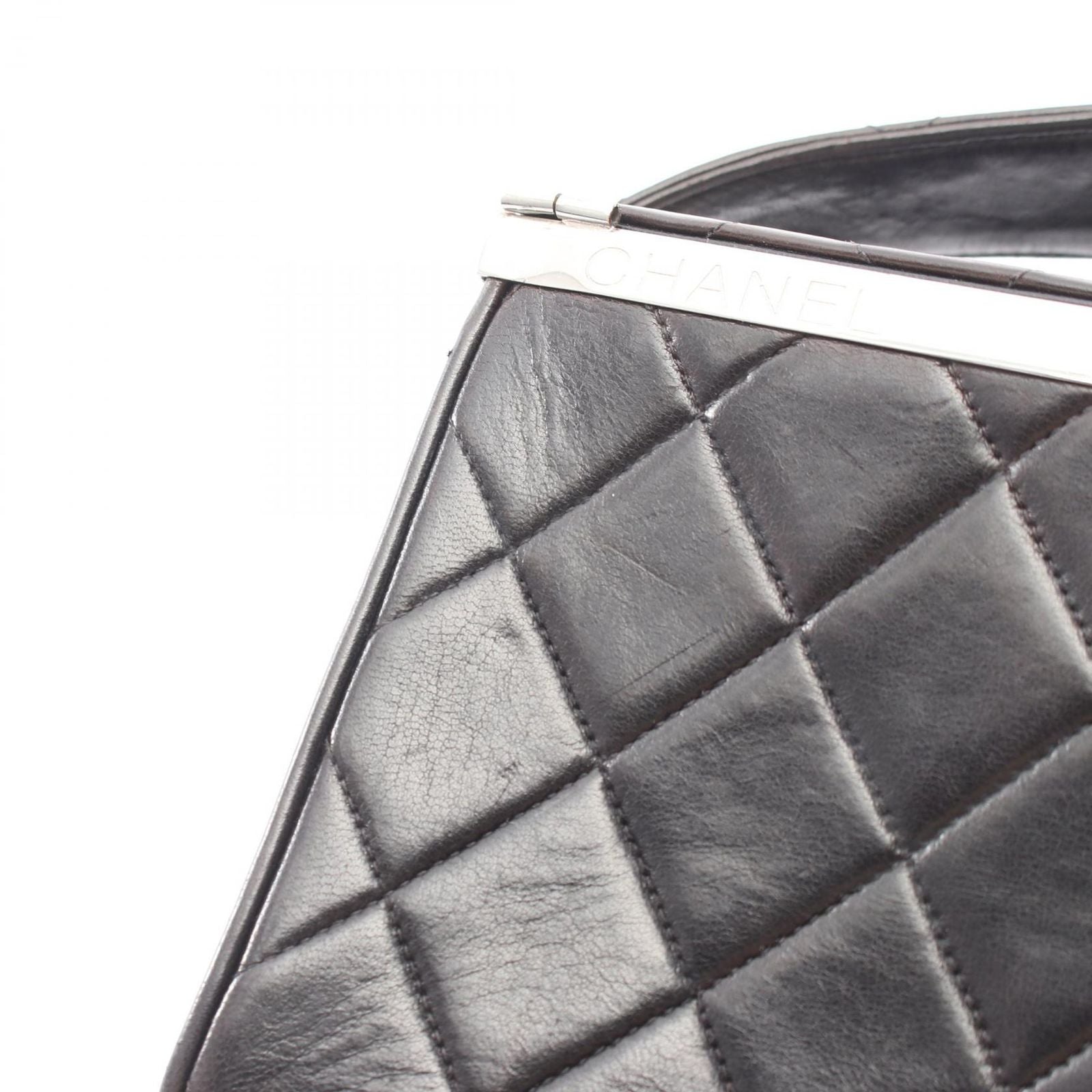 Chanel Handbag Quilted Black Lambskin — view 9