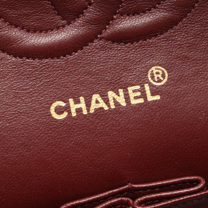 Chanel Shoulder Bag Quilted Double Flap Black Lambskin Chain — view 4