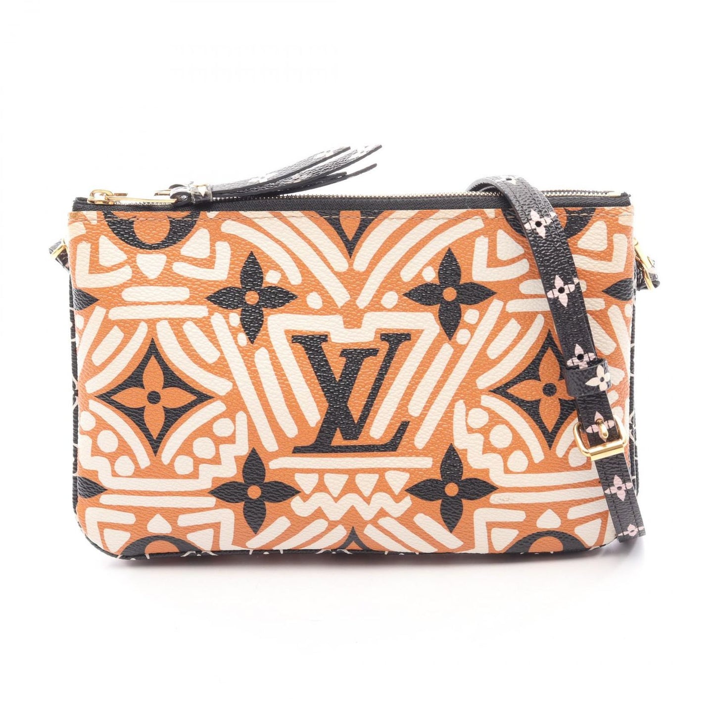 Louis Vuitton Shoulder Bag Pochette Double Zip LV Crafty Canvas