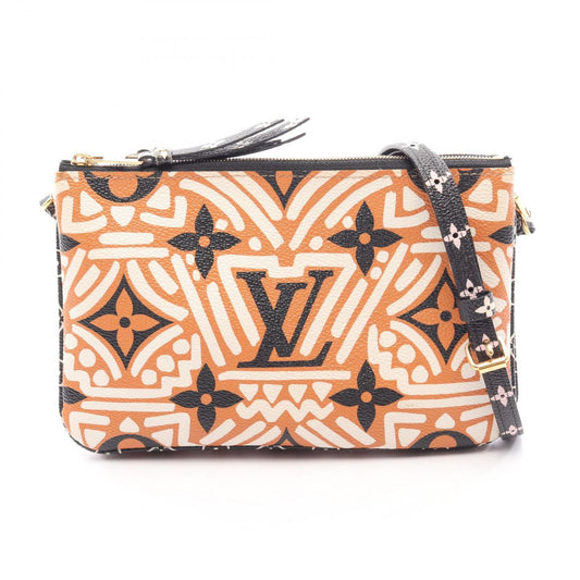 Louis Vuitton Shoulder Bag Pochette Double Zip LV Crafty Canvas