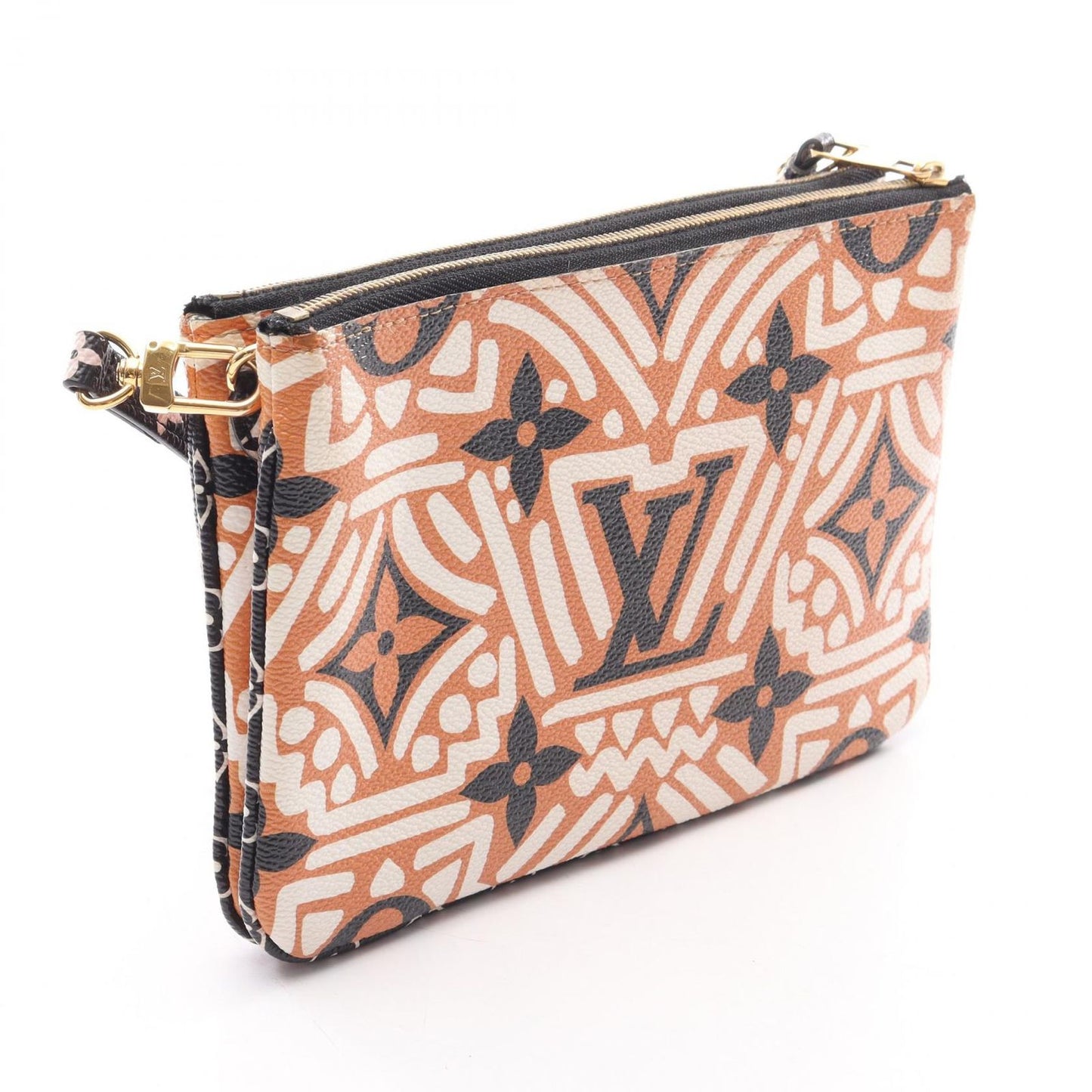 Louis Vuitton Shoulder Bag Pochette Double Zip LV Crafty Canvas — view 2
