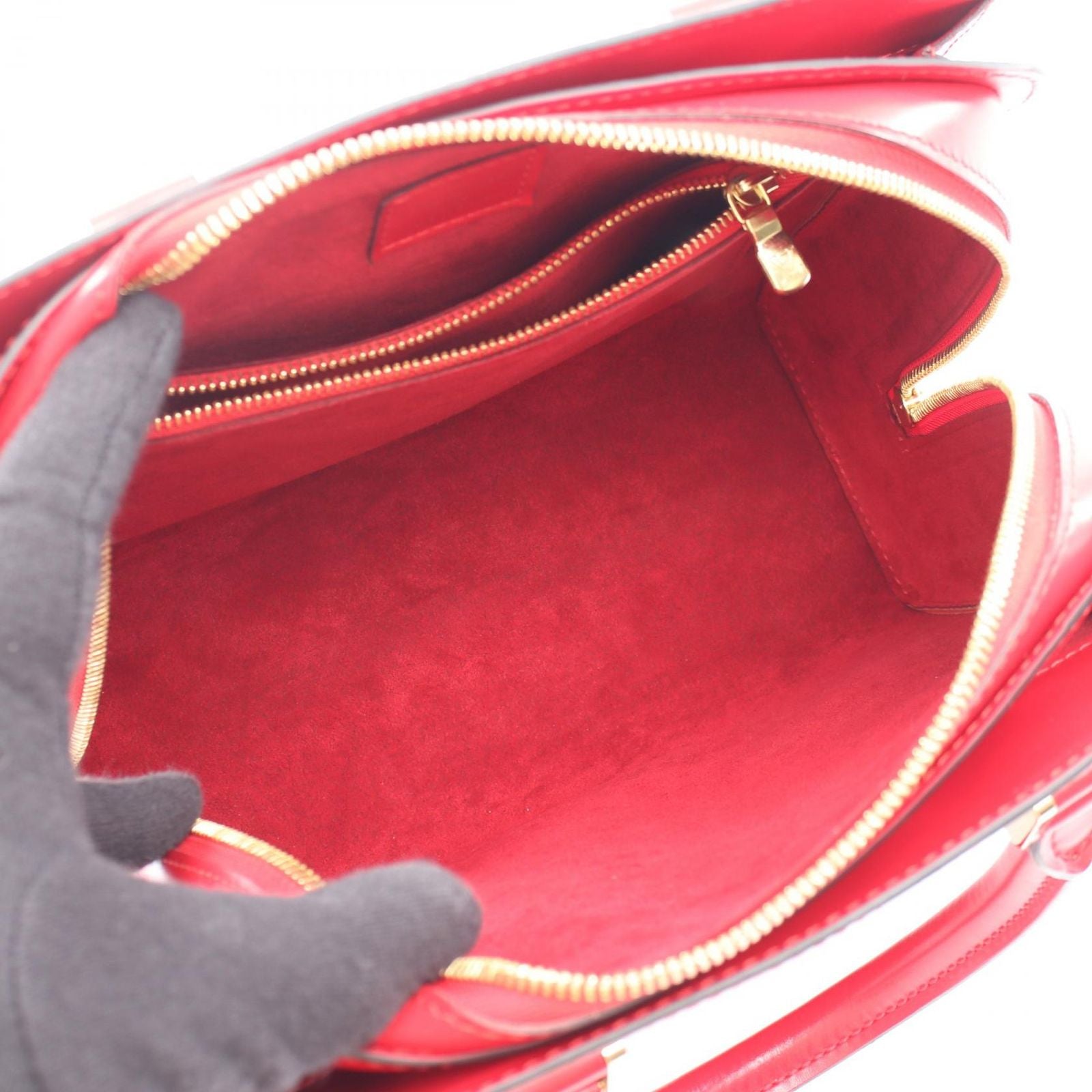 Louis Vuitton Handbag Pont Neuf Castilian Red Leather — view 3