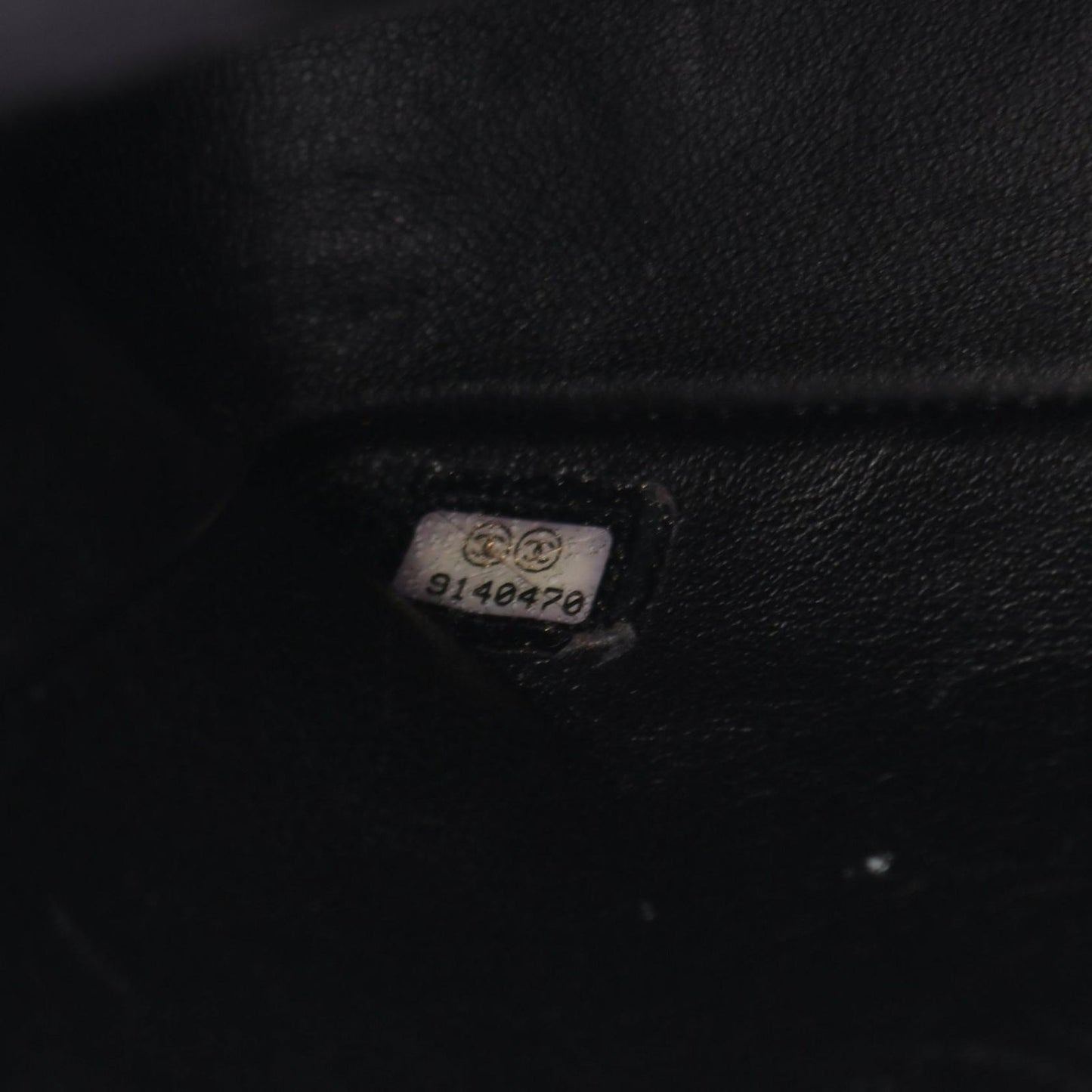 Chanel Shoulder Bag Mini Quilted Black Caviar Leather Chain — view 5
