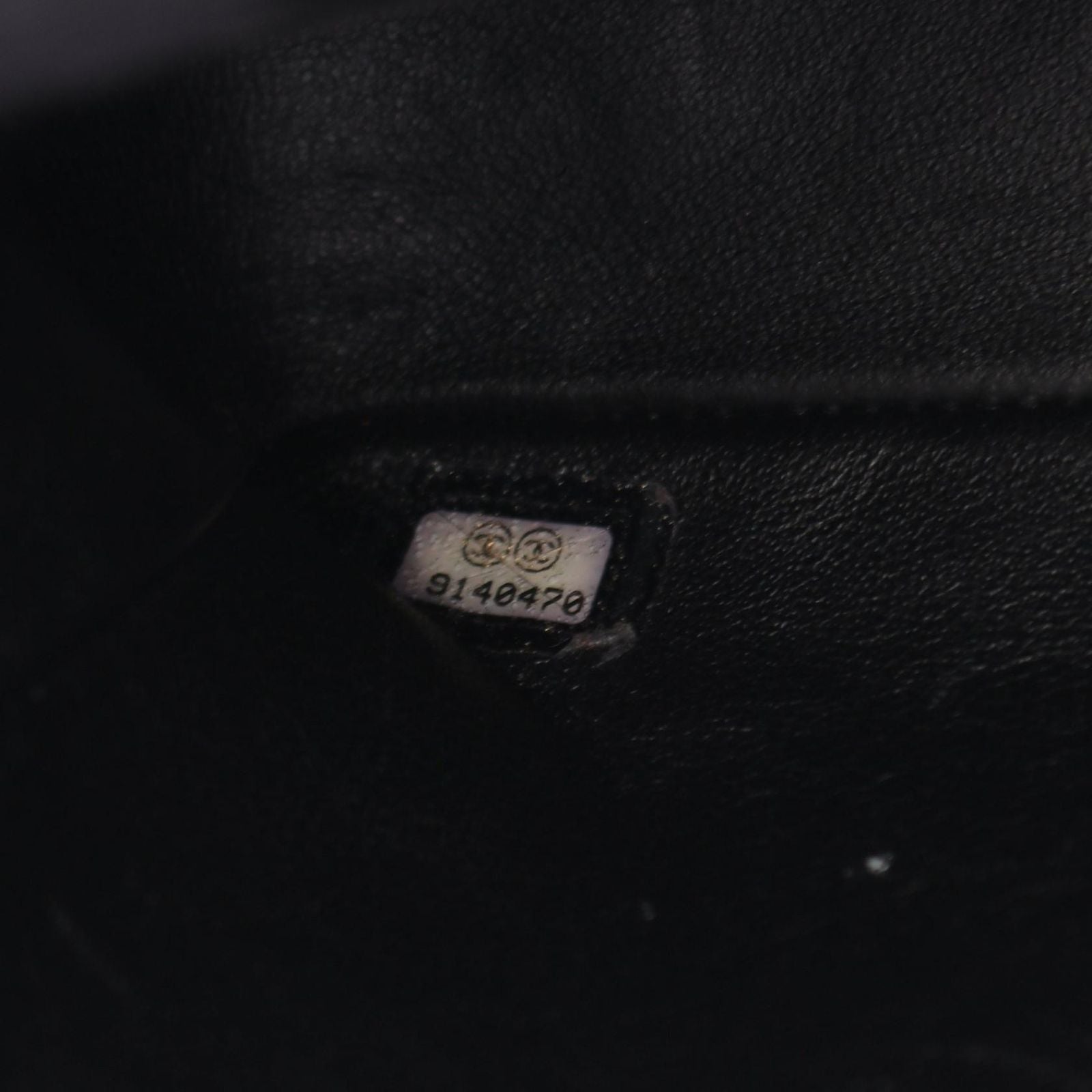 Chanel Shoulder Bag Mini Quilted Black Caviar Leather Chain — view 5