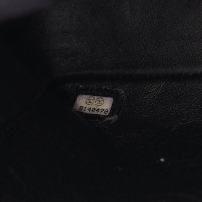 Chanel Shoulder Bag Mini Quilted Black Caviar Leather Chain — view 5