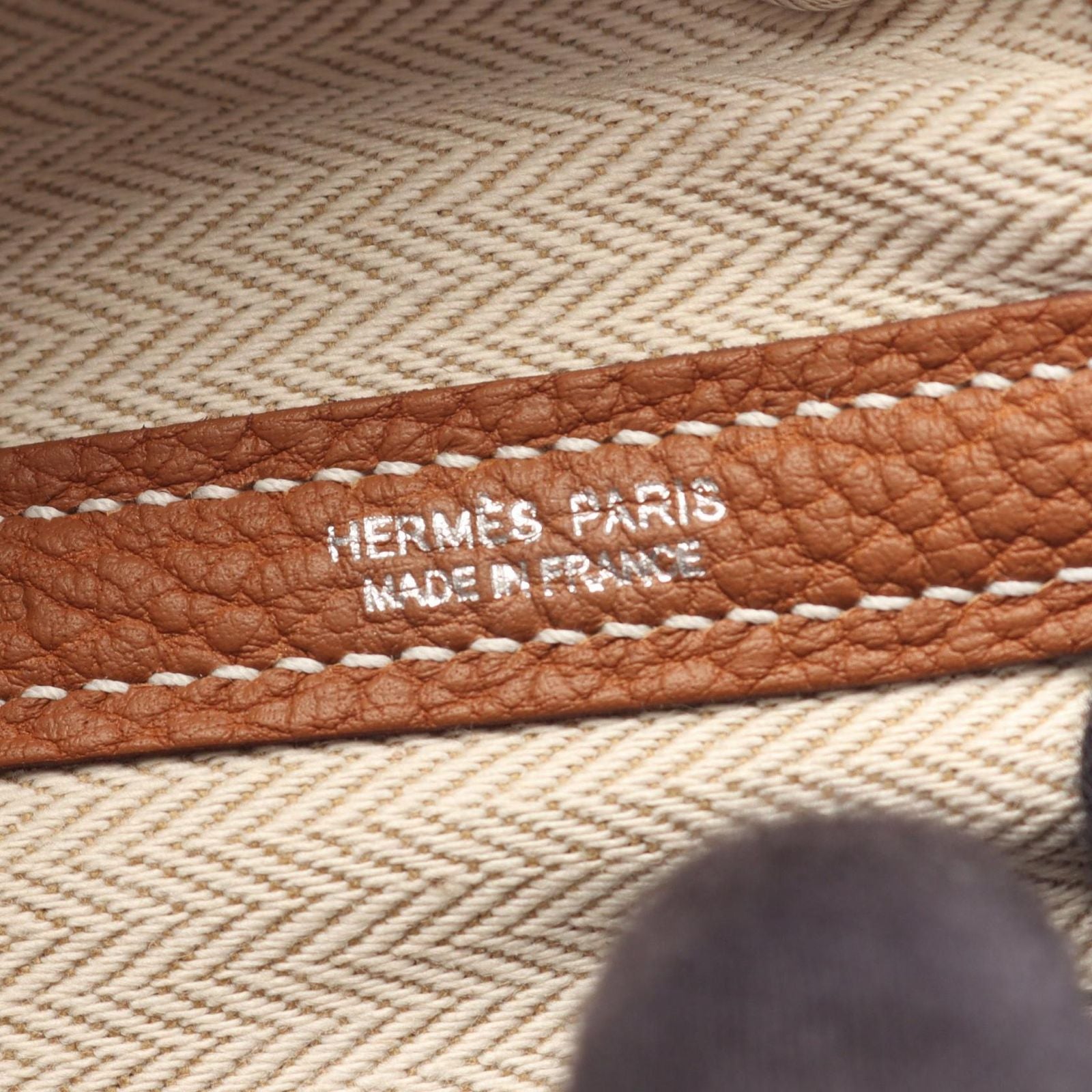 Hermes Tote Garden Party TPM Gold Leather — view 4