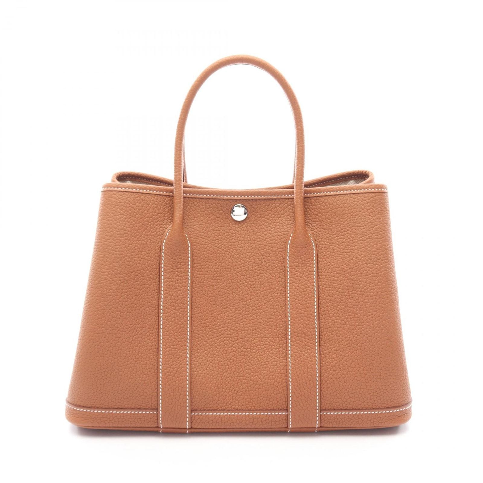 Hermes Tote Garden Party TPM Gold Leather