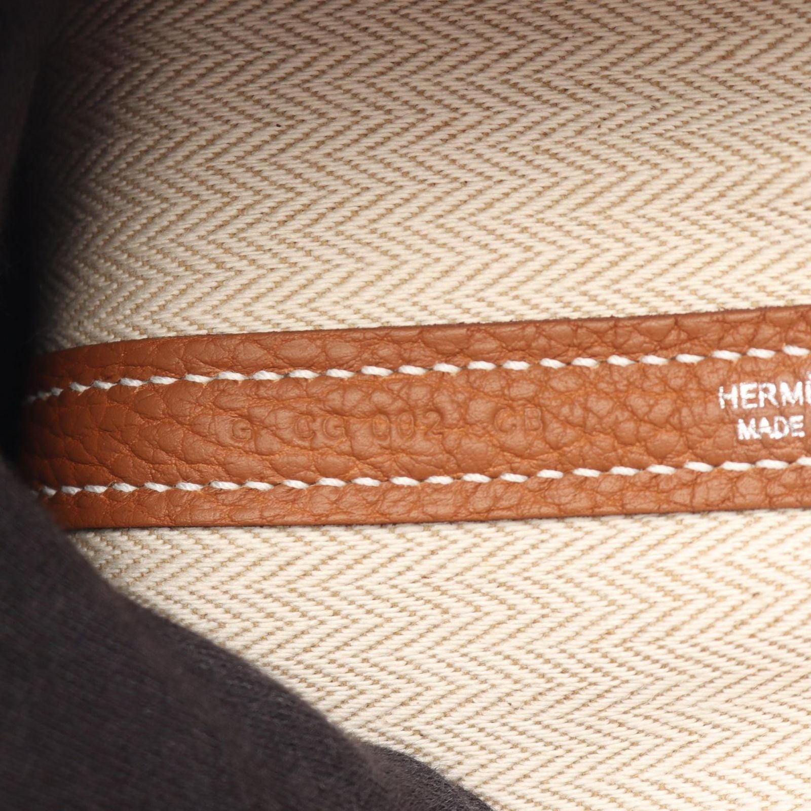 Hermes Tote Garden Party TPM Gold Leather — view 5
