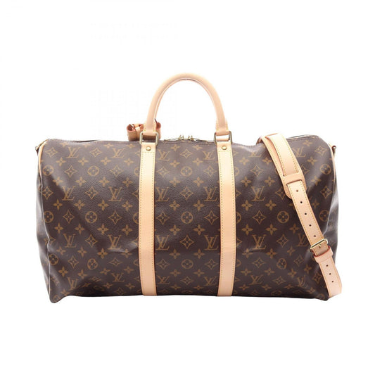 Louis Vuitton Boston Bag Keepall Bandouliere 50 2-Way Canvas Leather