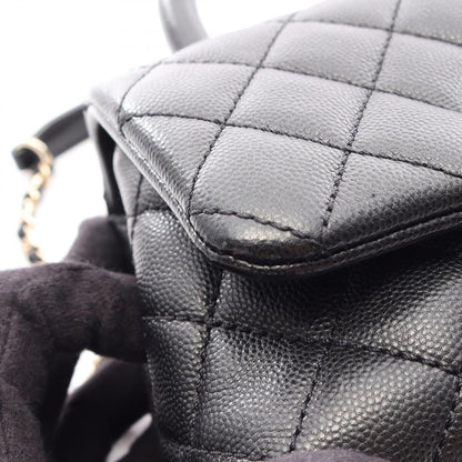 Chanel Handbag Coco Handle Xxs Top 2-Way Black Caviar Leather Quilted Chain — view 7