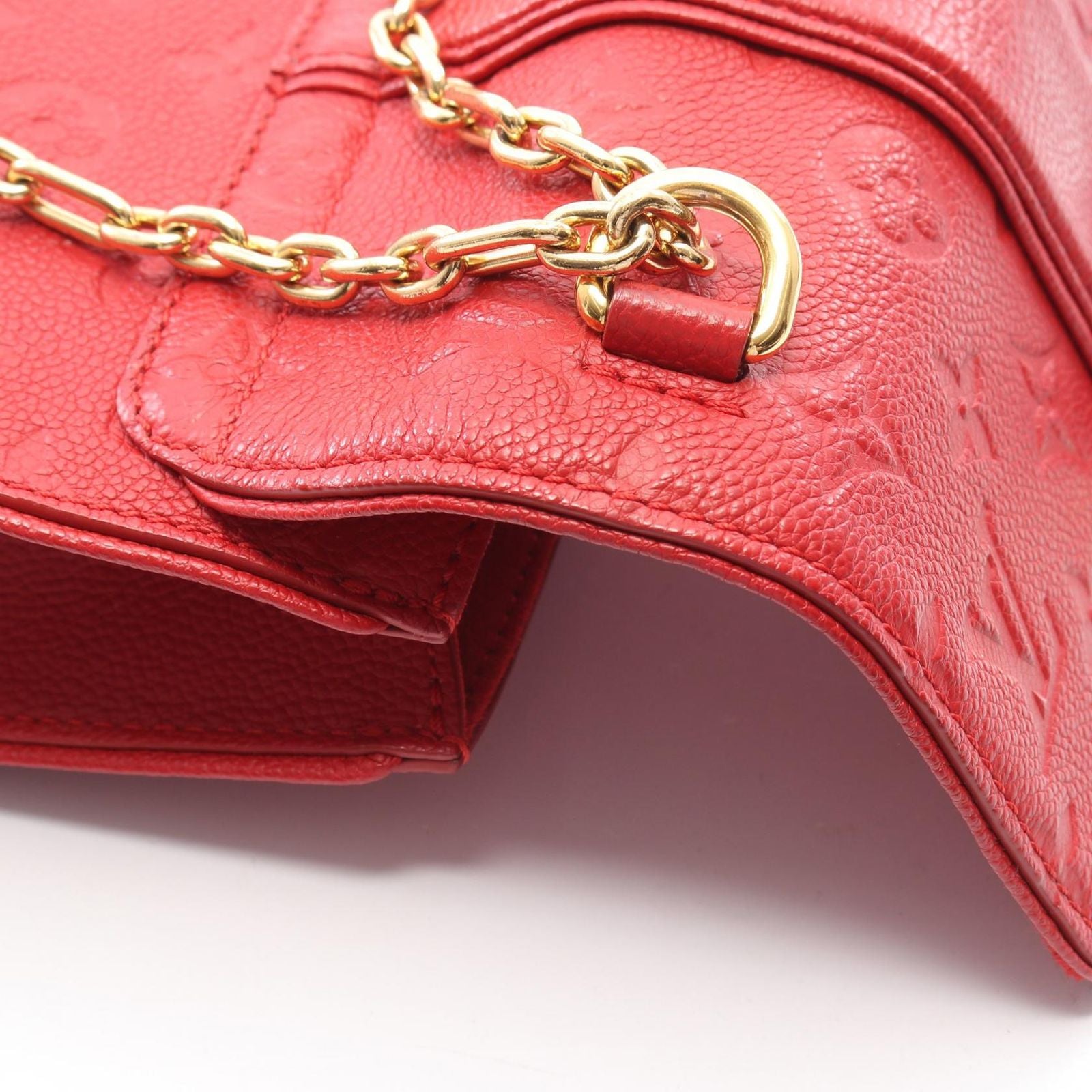 Louis Vuitton Shoulder Bag Saint Sulpice PM Cerise Leather — view 8