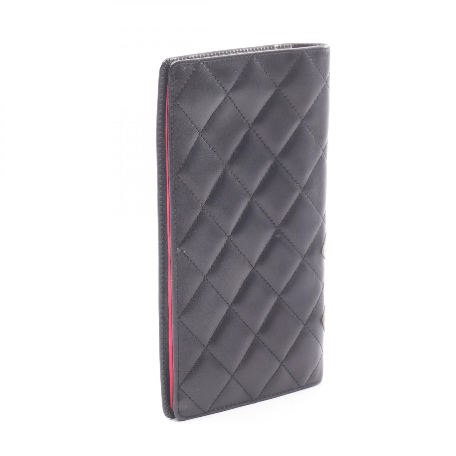 Chanel Bifold Wallet Cambon Line Black White Leather — view 2
