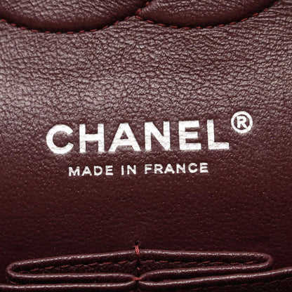 Chanel Shoulder Bag Quilted Double Flap Black Caviar Leather Chain — view 4