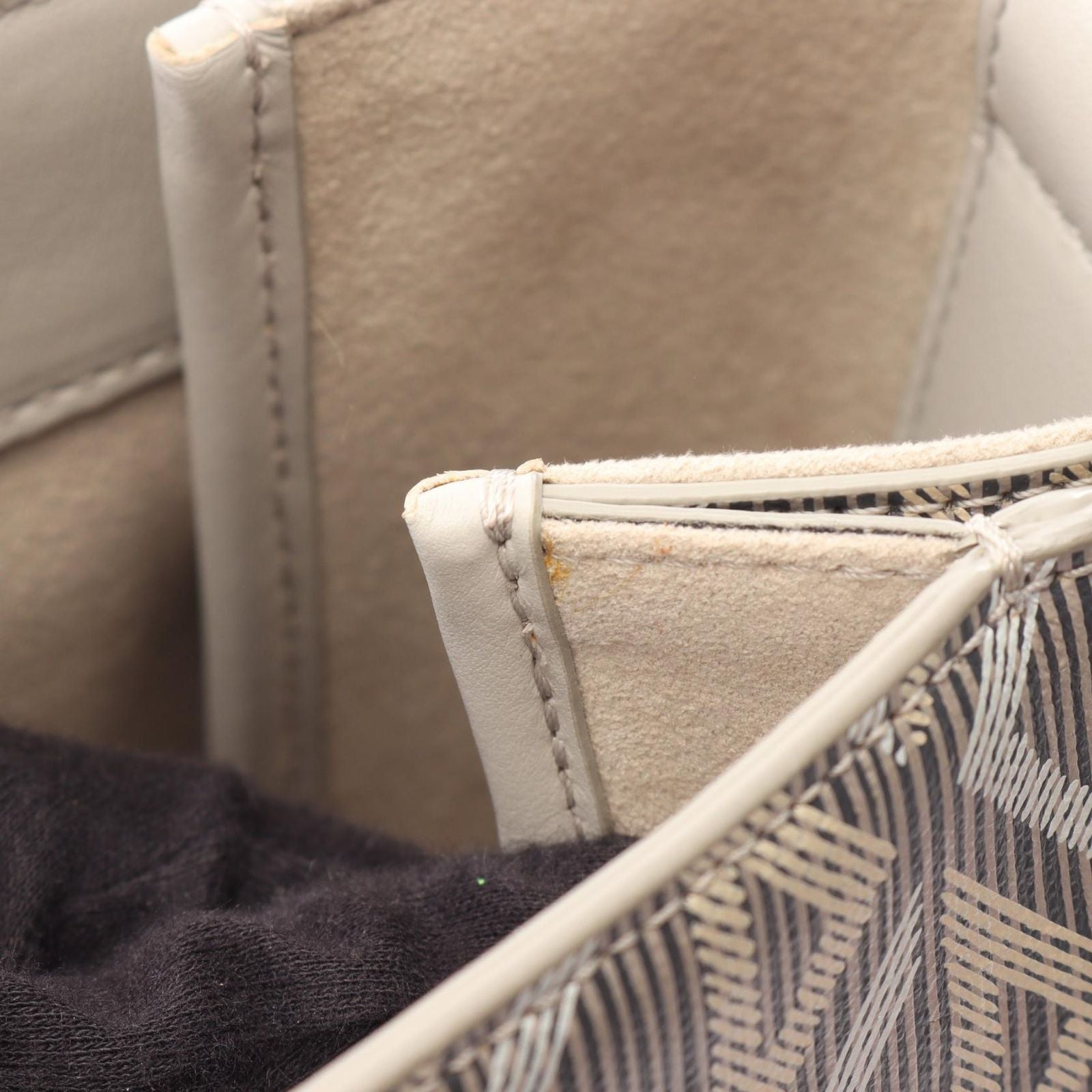 Dior Tote CD Diamond Color Gray Canvas Leather — view 6