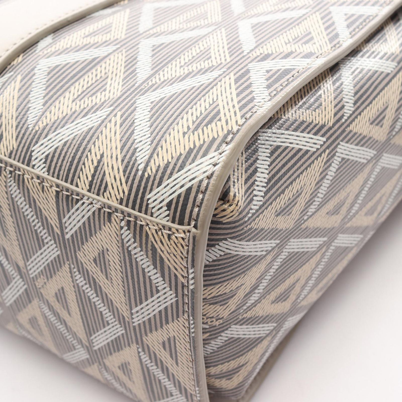 Dior Tote CD Diamond Color Gray Canvas Leather — view 7
