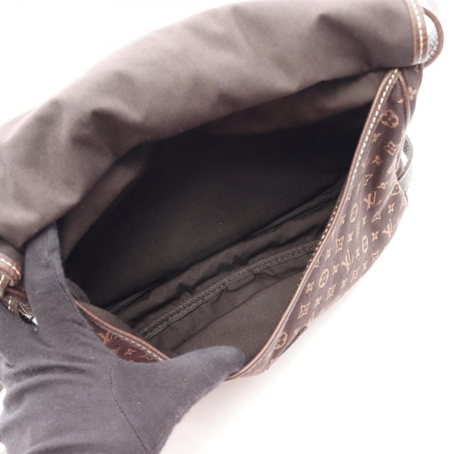 Louis Vuitton Shoulder Bag Saumur Ebene Canvas Leather 30 — view 3