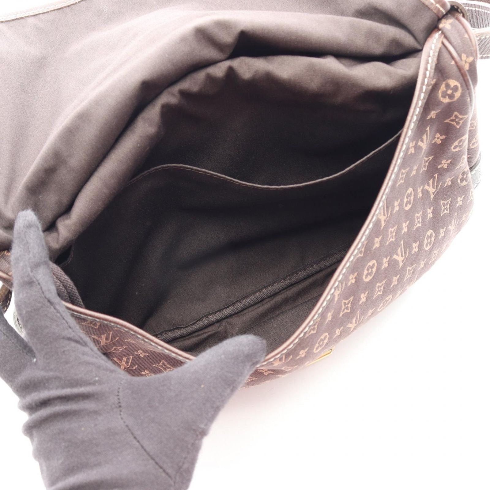 Louis Vuitton Shoulder Bag Saumur Ebene Canvas Leather 30 — view 4
