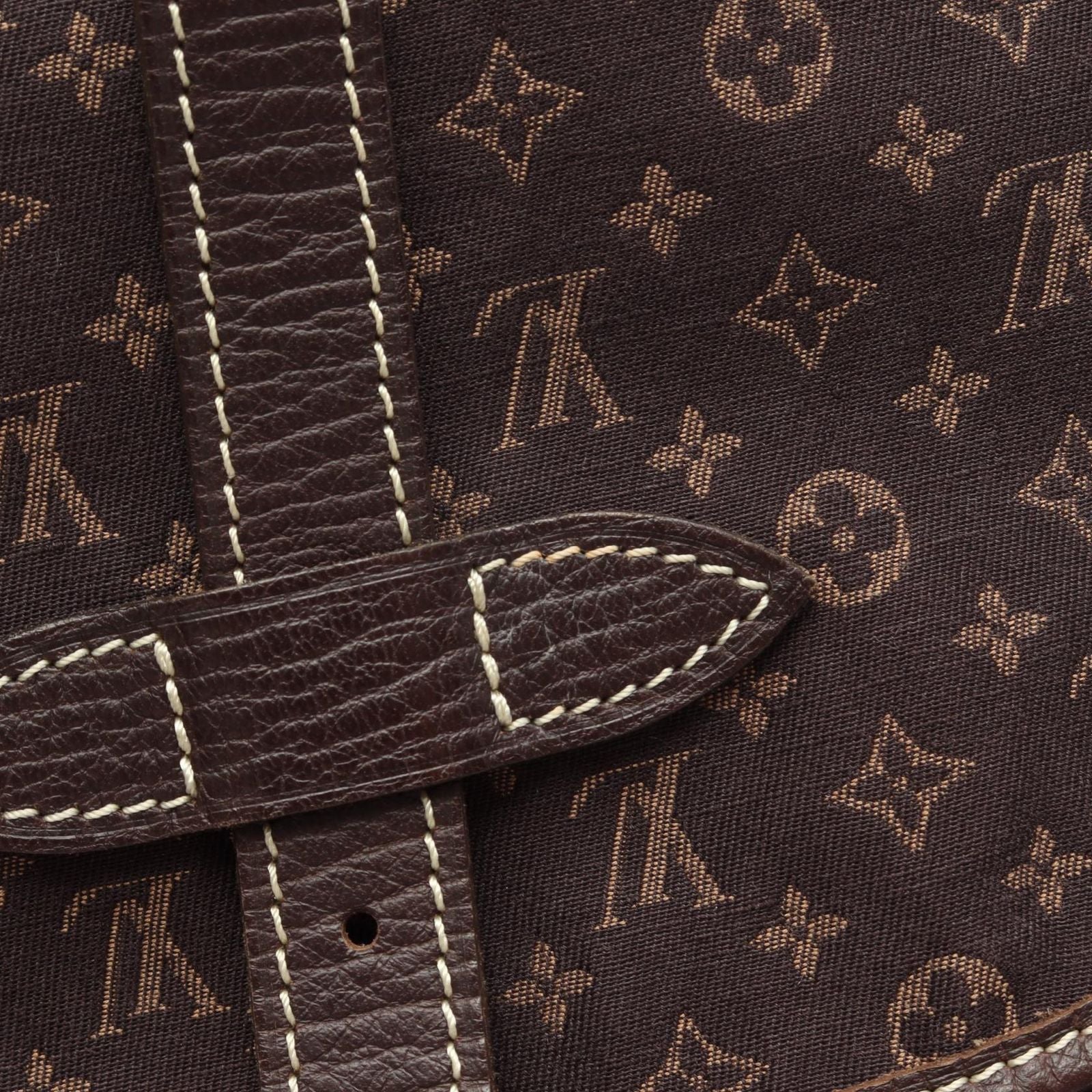 Louis Vuitton Shoulder Bag Saumur Ebene Canvas Leather 30 — view 8
