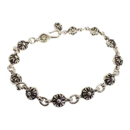 Chrome Hearts 1 Cross Ball Bracelet 925 Sterling Silver