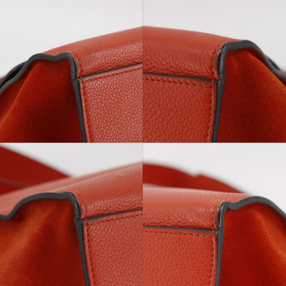 Celine 2-Way Shoulder Leather Orange Handbag — view 4