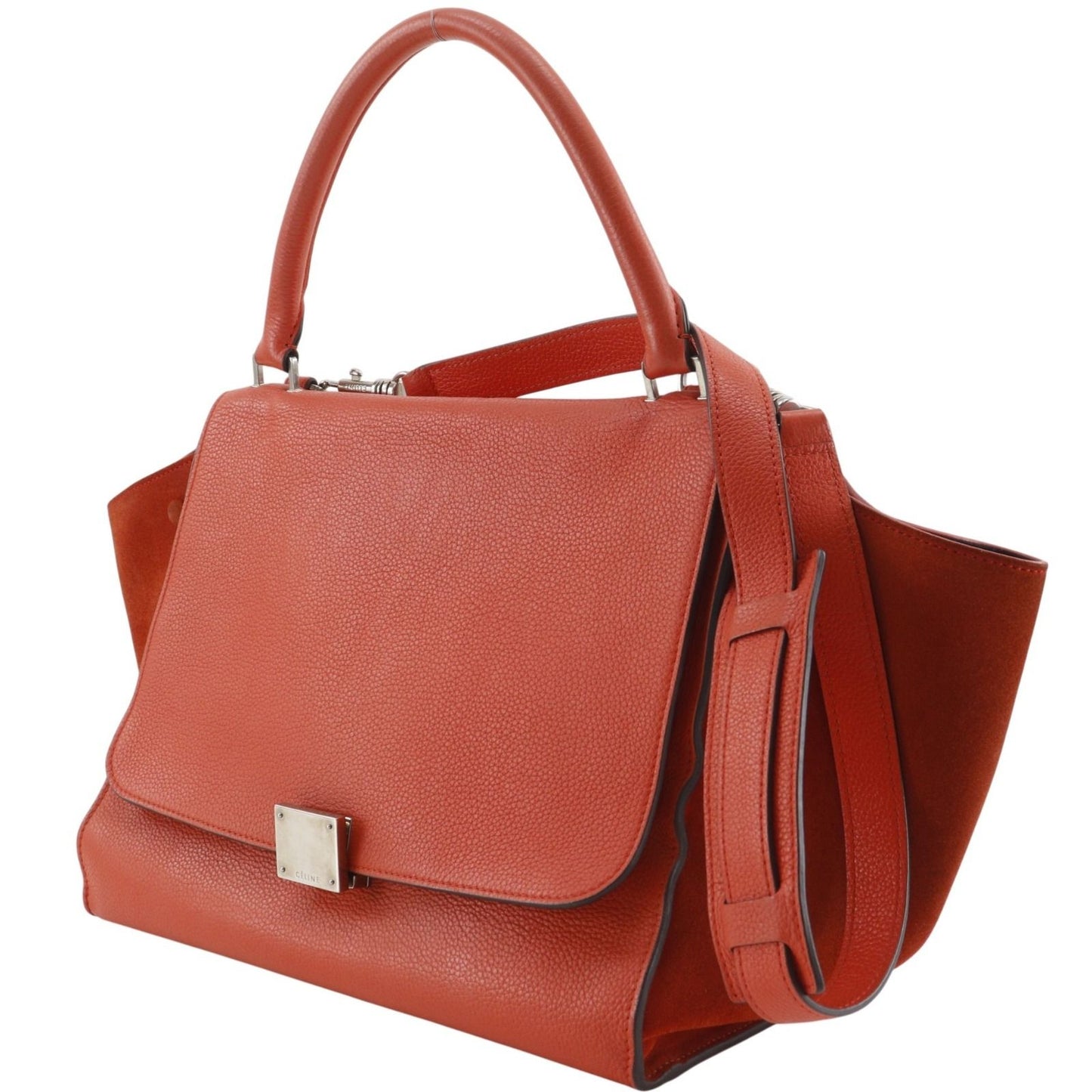Celine 2-Way Shoulder Leather Orange Handbag — view 2