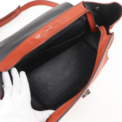 Celine 2-Way Shoulder Leather Orange Handbag — view 6