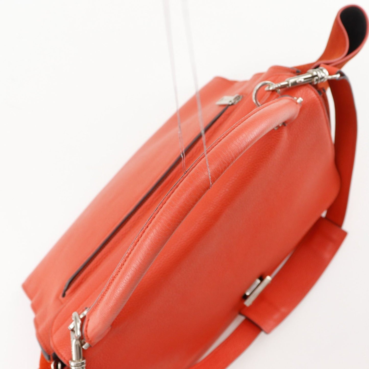 Celine 2-Way Shoulder Leather Orange Handbag — view 5