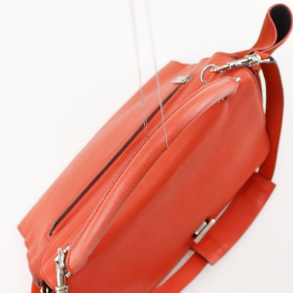 Celine 2-Way Shoulder Leather Orange Handbag — view 5