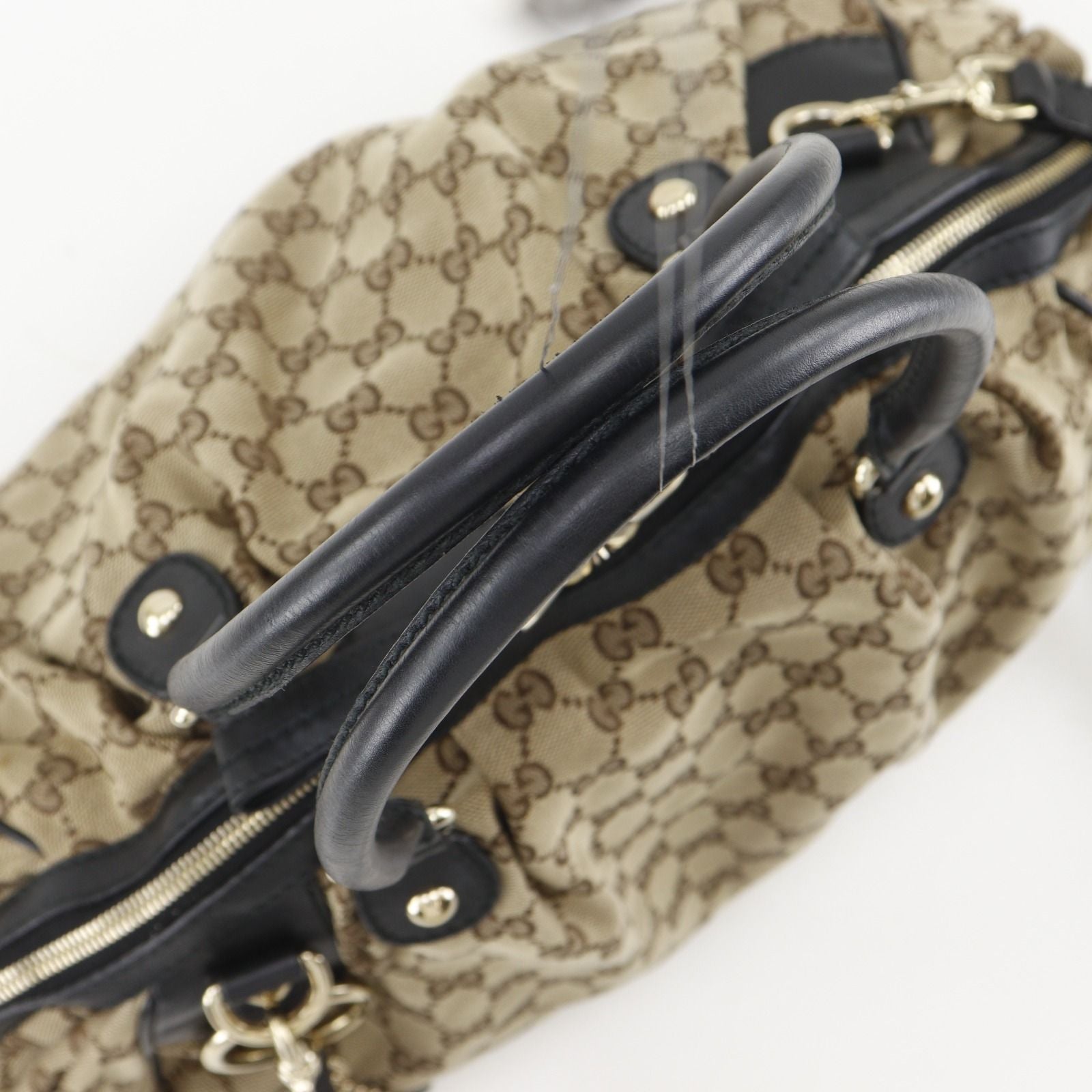 Gucci Ski 2-Way Shoulder GG Canvas Brown Tote — view 5