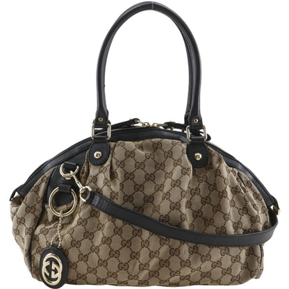 Gucci Ski 2-Way Shoulder GG Canvas Brown Tote