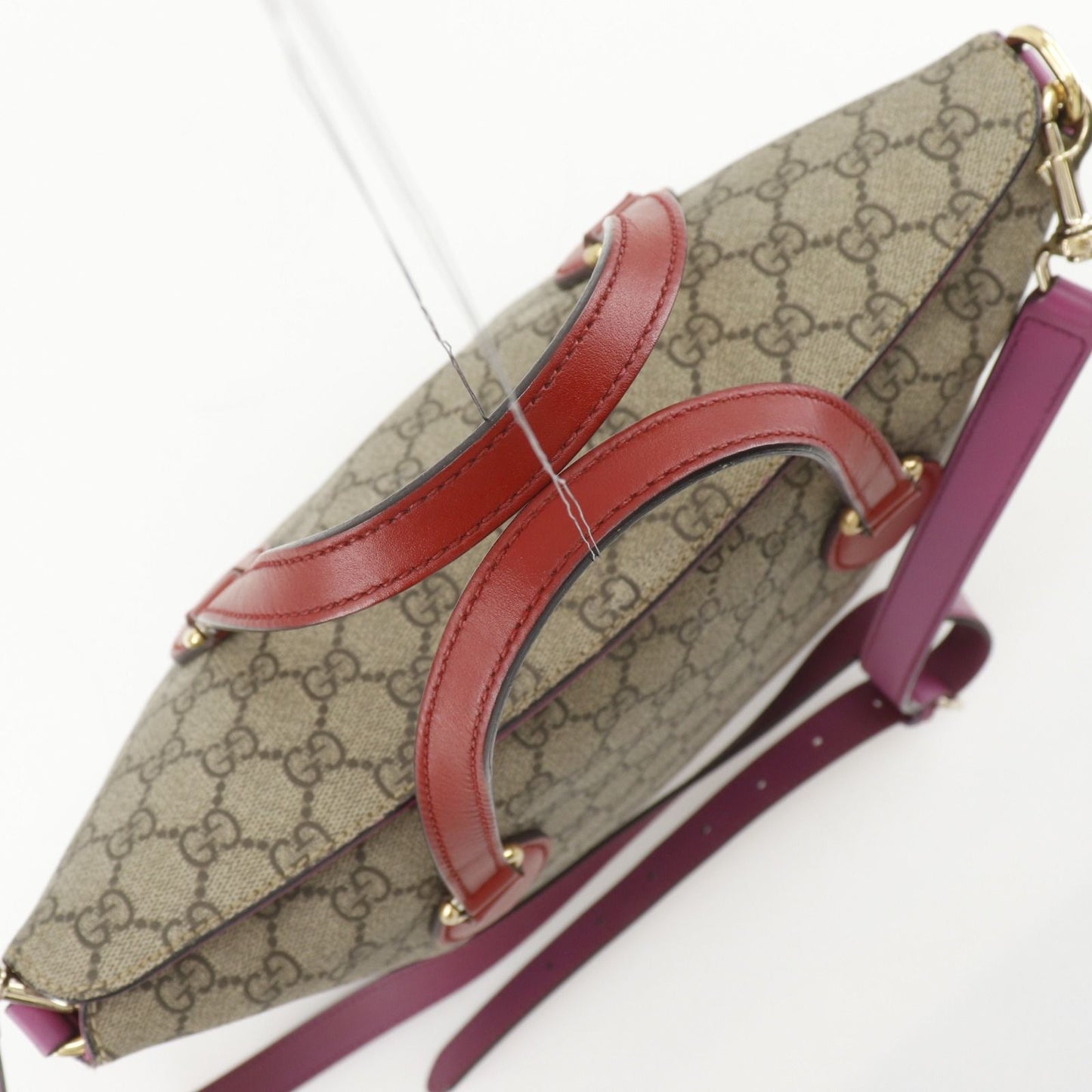 Gucci 2-Way Shoulder GG Supreme Canvas Brown Handbag — view 5