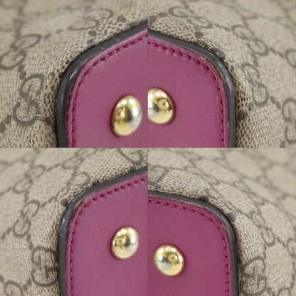 Gucci 2-Way Shoulder GG Supreme Canvas Brown Handbag — view 4