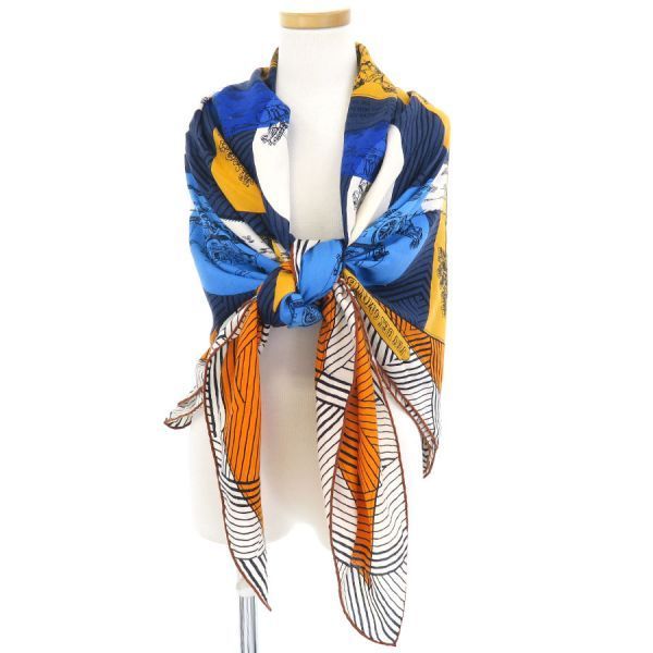 Hermes Carre Geant Cashmere Silk Scarf — view 9