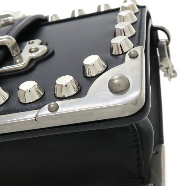 Prada Studded Cahier Chain Messenger — view 4