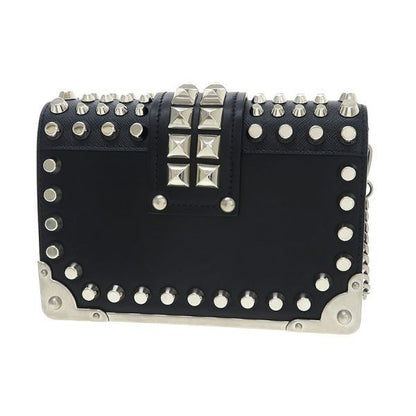 Prada Studded Cahier Chain Messenger — view 3