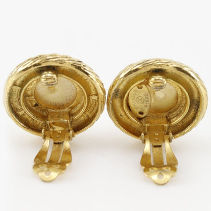 Chanel Vintage Gold Plated Faux Pearl Earrings — view 4