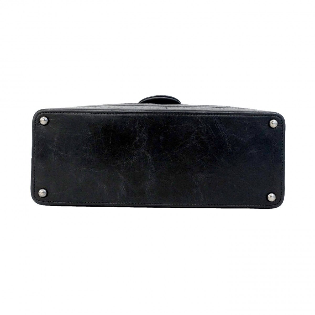 Chanel Sale Shoulder Bag Quilted Leather Black Silver — view 3