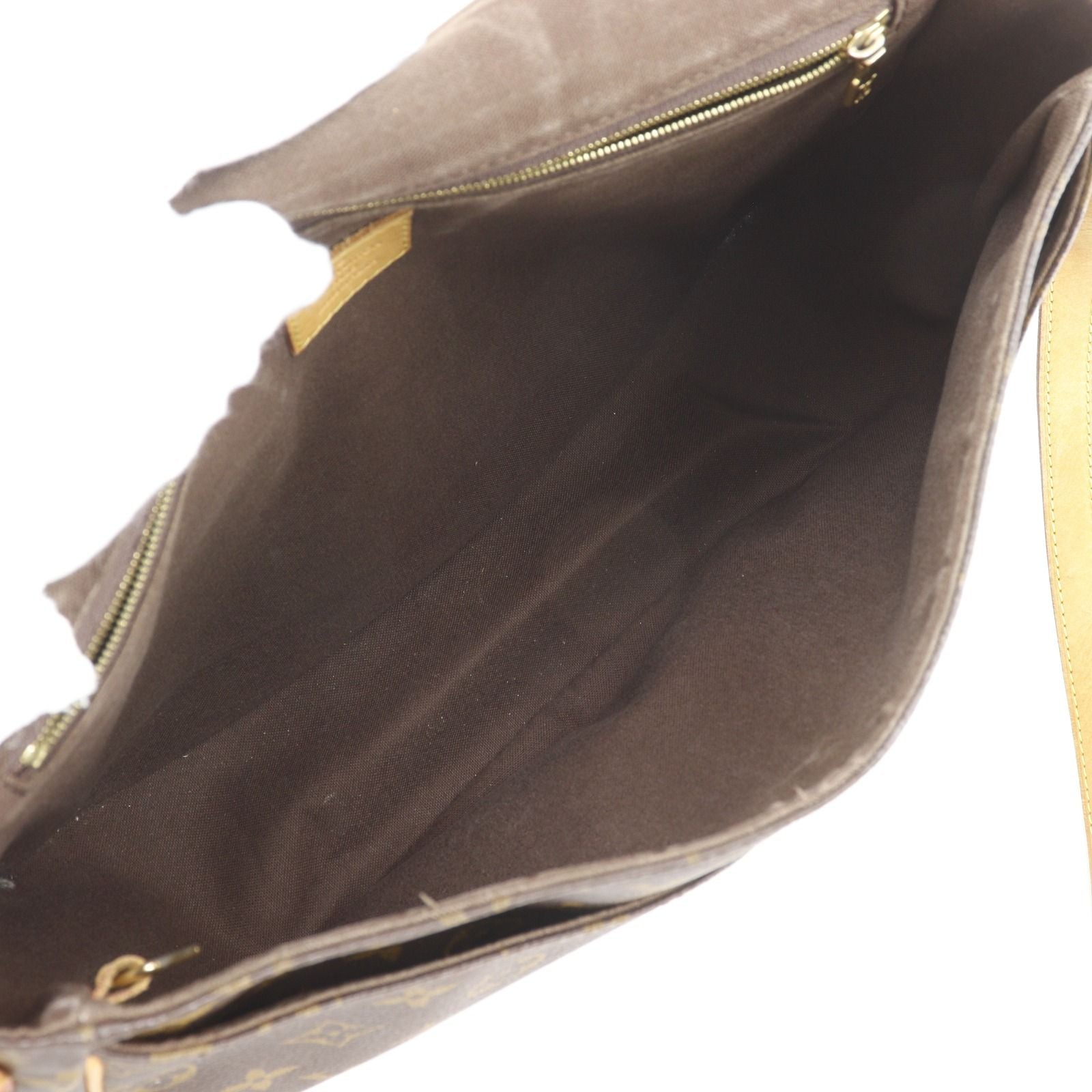 Louis Vuitton Menilmontant MM Monogram Canvas Brown Shoulder — view 5