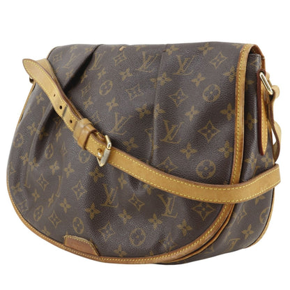 Louis Vuitton Menilmontant MM Monogram Canvas Brown Shoulder — view 2