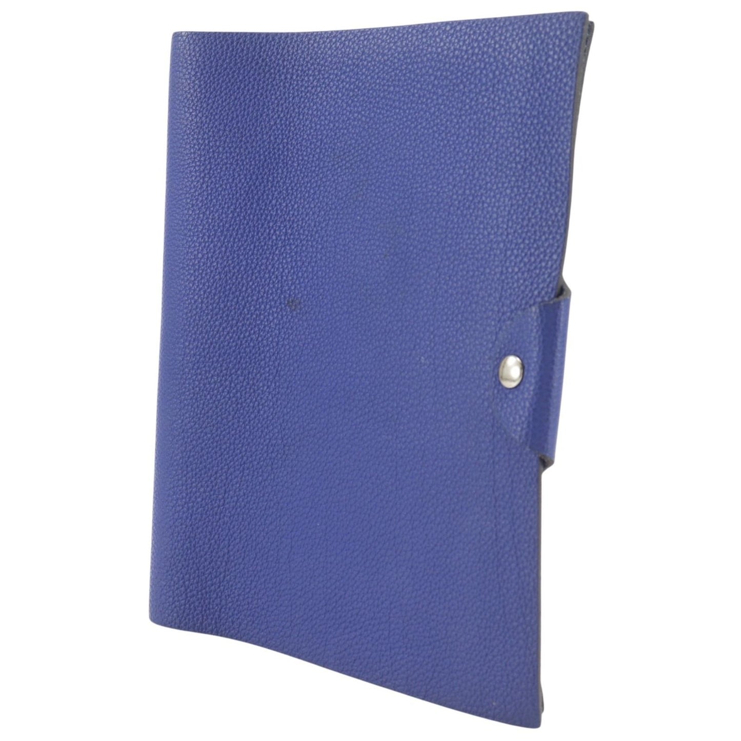 Hermes Ulysse MM Togo Blue Notebook Cover Agenda — view 2